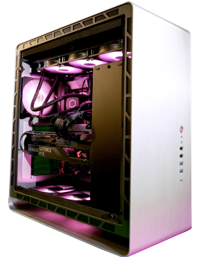 Image taken from Volta PC website. This is a Model V, one of the premium pre-built desktop PCs that Volta PC sells.