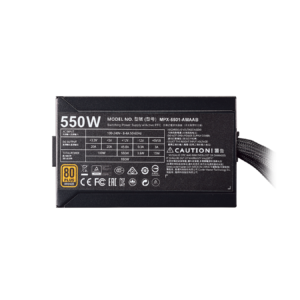 Cooler Master MasterWatt 550W Semi-Fanless Modular 80+ BRONZE Certified Power Supply Unit - Image 10