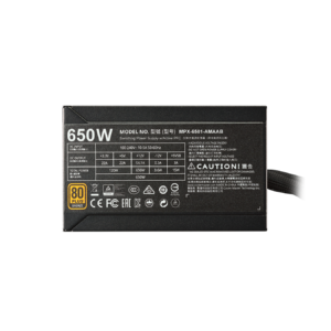 Cooler Master MasterWatt 650W Semi-Fanless Modular 80+ BRONZE Certified Power Supply Unit - Image 5