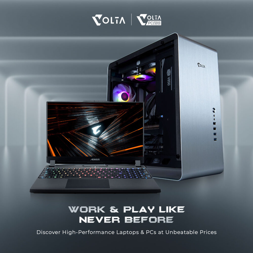 A sleek and powerful gaming PC by VOLTA PC, featuring customizable components and cutting-edge technology for an immersive gaming experience.
