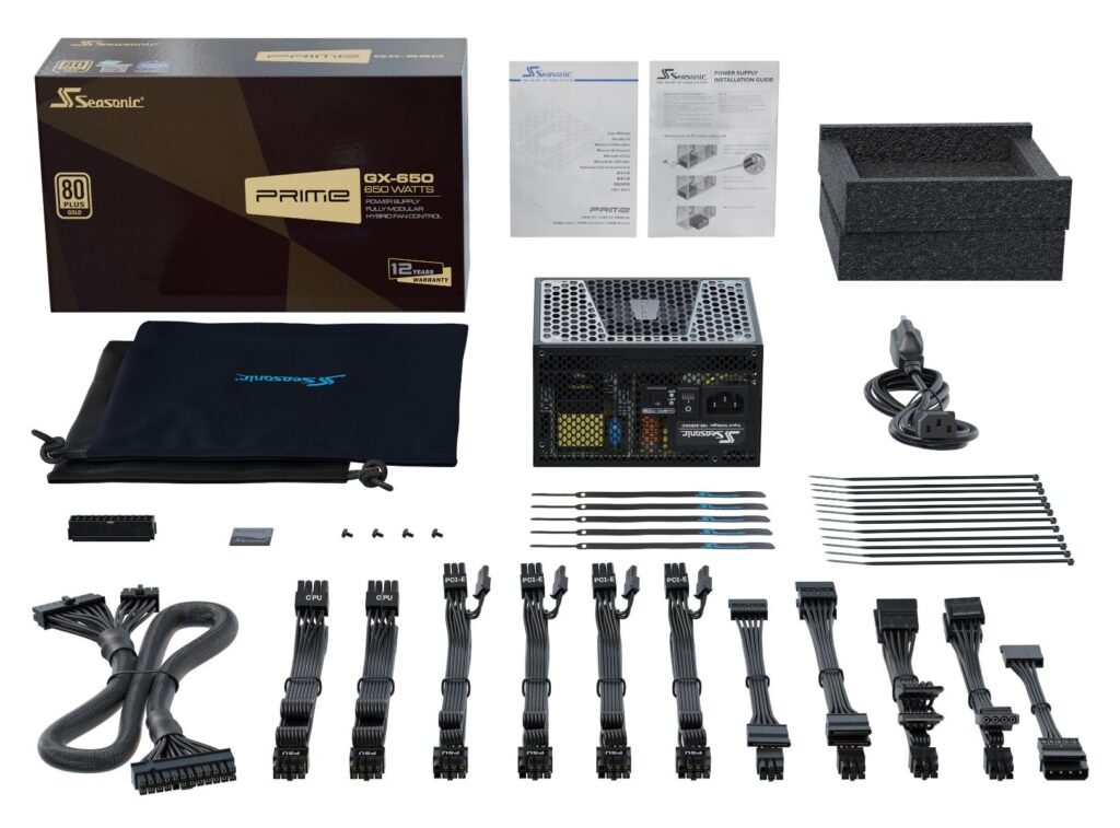 Seasonic Prime GX-650 80+ Gold Full Modular Power Supply Unit – Volta ...