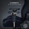 Razer Iskur Gaming chair with built-in lumbar support - Black Colour - Image 7
